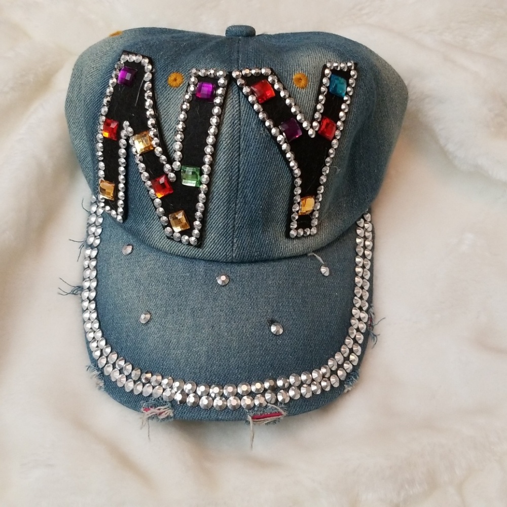 David and Young NY rhinestone cap